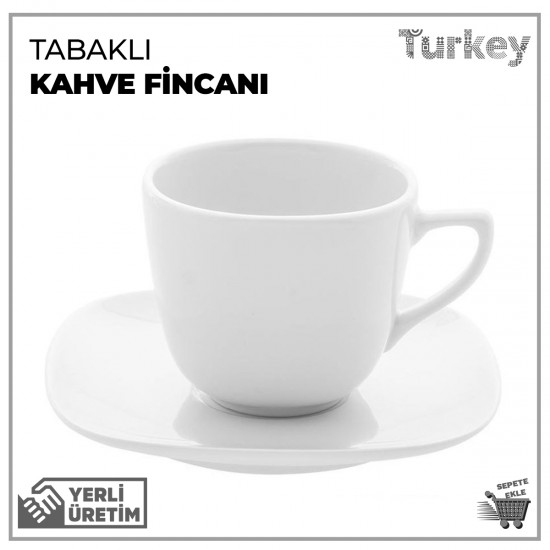 Baskılı Tabaklı Kahve Fincanı Baskılı Tabaklı Kahve Fincanı